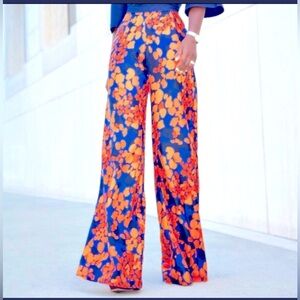 Fe Noel Silk Wide Leg Pant Sz L